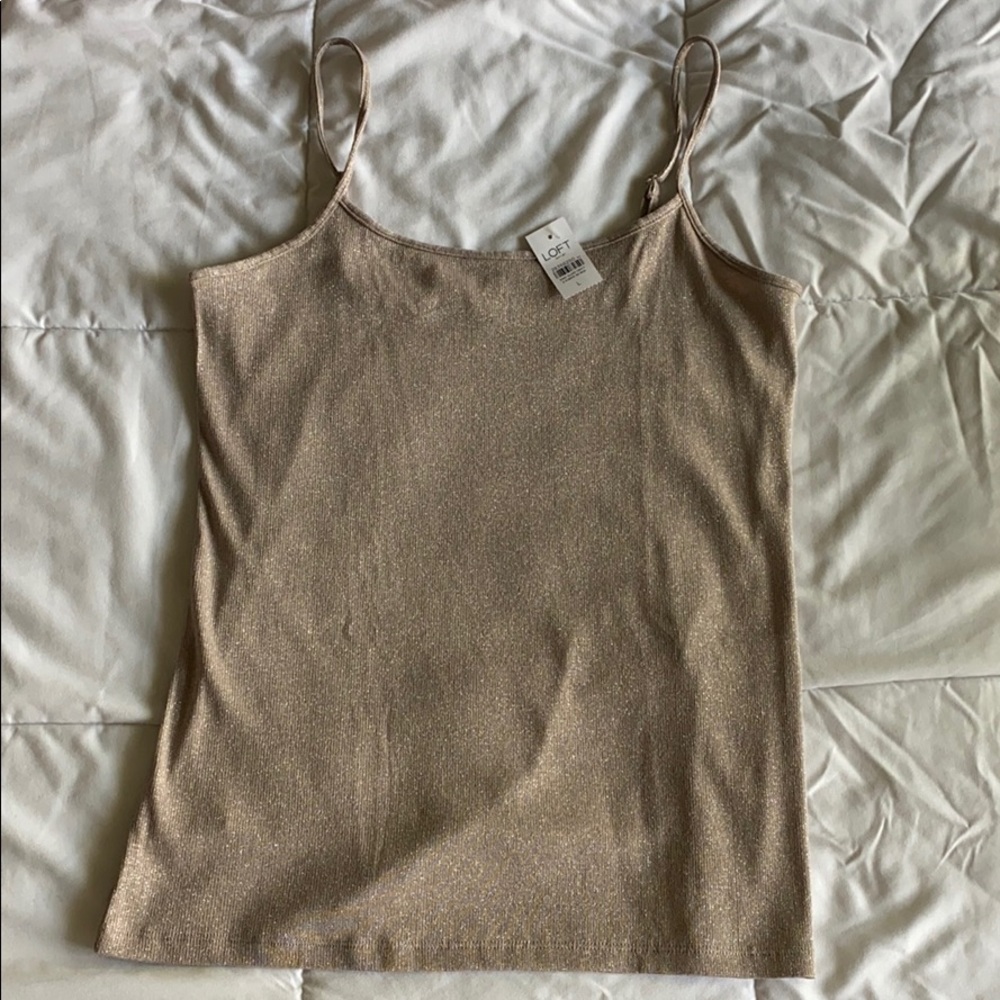 NWT Loft Shimmer Gold Cami
